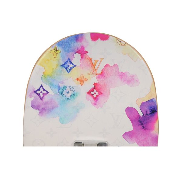 Louis Vuitton Skate Deck Watercolor LV Monogram Logo Skateboard SS21 Display - Picture 8 of 12